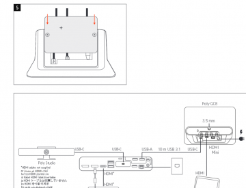这是GC8设备（可能是电子设备、仪器等）的拆解或安装步骤示意图，共分 4 步